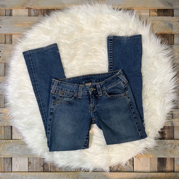 Rare! EUC [True Religion] Vintage Low Rise + Flare Leg Blue Jeans | 29 Medium 8 - Picture 3 of 15